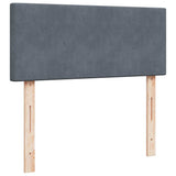 NNEVL Ottoman Bed with Mattress Dark Grey King Single Velvet