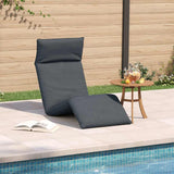 NNEVL Folding Sun lounger Anthracite 175x54x8.5 cm Oxford Fabric