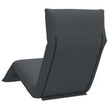 NNEVL Folding Sun lounger Anthracite 175x54x8.5 cm Oxford Fabric