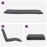 NNEVL Folding Sun lounger Anthracite 175x54x8.5 cm Oxford Fabric