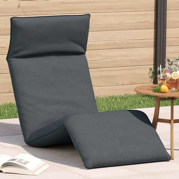 NNEVL Folding Sun lounger Anthracite 175x54x8.5 cm Oxford Fabric