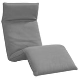 NNEVL Folding Sun lounger Grey 175x54x8.5 cm Oxford Fabric