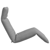 NNEVL Folding Sun lounger Grey 175x54x8.5 cm Oxford Fabric