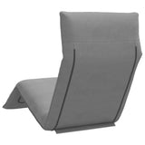 NNEVL Folding Sun lounger Grey 175x54x8.5 cm Oxford Fabric