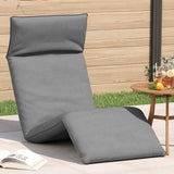 NNEVL Folding Sun lounger Grey 175x54x8.5 cm Oxford Fabric