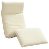 NNEVL Folding Sun lounger Cream 175x54x8.5 cm Oxford Fabric