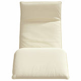NNEVL Folding Sun lounger Cream 175x54x8.5 cm Oxford Fabric