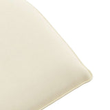 NNEVL Folding Sun lounger Cream 175x54x8.5 cm Oxford Fabric
