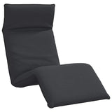 NNEVL Folding Sun lounger Black 175x54x8.5 cm Oxford Fabric