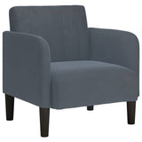 NNEVL Sofa Chair with Armrests Dark Grey 54 cm Velvet