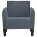 NNEVL Sofa Chair with Armrests Dark Grey 54 cm Velvet