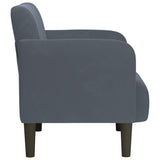 NNEVL Sofa Chair with Armrests Dark Grey 54 cm Velvet
