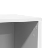 NNEVL Cat Litter Box Enclosure White 60x40x40 cm Engineered Wood