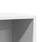 NNEVL Cat Litter Box Enclosure White 80x50x45 cm Engineered Wood