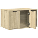 NNEVL Cat Litter Box Enclosure Sonoma Oak 80x50x45 cm Engineered Wood