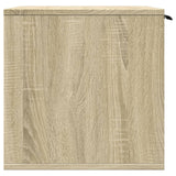 NNEVL Cat Litter Box Enclosure Sonoma Oak 80x50x45 cm Engineered Wood