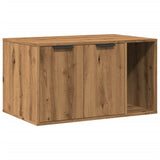 NNEVL Cat Litter Box Enclosure Artisian Oak 80x50x45 cm Engineered Wood