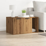 NNEVL Cat Litter Box Enclosure Artisian Oak 80x50x45 cm Engineered Wood