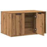 NNEVL Cat Litter Box Enclosure Artisian Oak 80x50x45 cm Engineered Wood