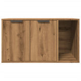 NNEVL Cat Litter Box Enclosure Artisian Oak 80x50x45 cm Engineered Wood