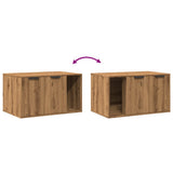 NNEVL Cat Litter Box Enclosure Artisian Oak 80x50x45 cm Engineered Wood