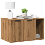 NNEVL Cat Litter Box Enclosure Artisian Oak 80x50x45 cm Engineered Wood