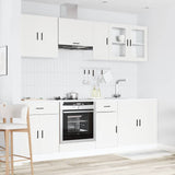 NNEVL 8 Piece Kitchen Cabinet Set "Porto" White Engineered Wood