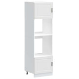 NNEVL Oven Cabinets 2 pcs Porto White Engineered Wood