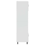 NNEVL Oven Cabinets 2 pcs Porto White Engineered Wood