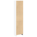 NNEVL Bookcase White 40x24x176 cm Engineered Wood