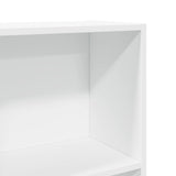 NNEVL Bookcase White 40x24x176 cm Engineered Wood