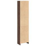 NNEVL Bookcase Brown Oak 40x24x176 cm Engineered Wood