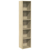 NNEVL Bookcase Sonoma Oak 40x30x189 cm Engineered Wood