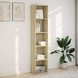 NNEVL Bookcase Sonoma Oak 40x30x189 cm Engineered Wood