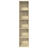 NNEVL Bookcase Sonoma Oak 40x30x189 cm Engineered Wood