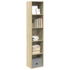 NNEVL Bookcase Sonoma Oak 40x30x189 cm Engineered Wood