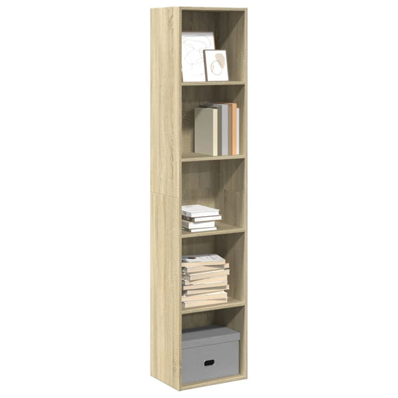NNEVL Bookcase Sonoma Oak 40x30x189 cm Engineered Wood