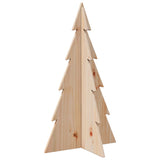 NNEVL Wooden Christmas Tree for Decoration 80 cm Solid Wood Pine