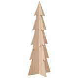 NNEVL Wooden Christmas Tree for Decoration 112 cm Solid Wood Pine