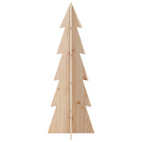 NNEVL Wooden Christmas Tree for Decoration 112 cm Solid Wood Pine