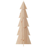 NNEVL Wooden Christmas Tree for Decoration 112 cm Solid Wood Pine