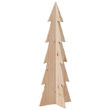 NNEVL Wooden Christmas Tree for Decoration 112 cm Solid Wood Pine