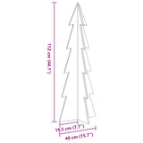 NNEVL Wooden Christmas Tree for Decoration 112 cm Solid Wood Pine