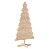 NNEVL Wooden Christmas Tree for Decoration 150 cm Solid Wood Pine