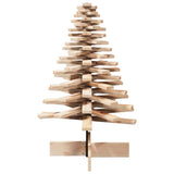 NNEVL Wooden Christmas Tree for Decoration 100 cm Solid Wood Pine