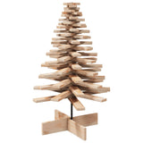 NNEVL Wooden Christmas Tree for Decoration 100 cm Solid Wood Pine