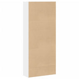 NNEVL Book Cabinet White 80x30x189 cm Engineered Wood