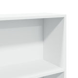 NNEVL Book Cabinet White 80x30x189 cm Engineered Wood