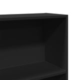 NNEVL Book Cabinet Black 80x30x189 cm Engineered Wood