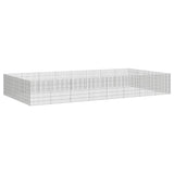 NNEVL Free Range Animal Enclosure 24-Panel 54x60 cm Galvanised Iron